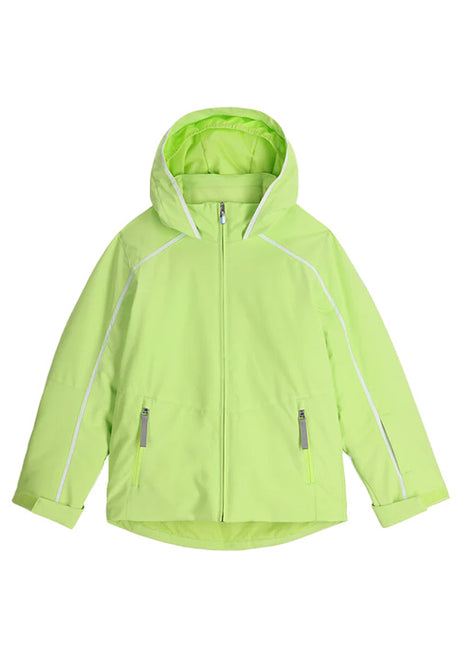SPYDER GIRLS CONQUER JACKET - LIME ICE