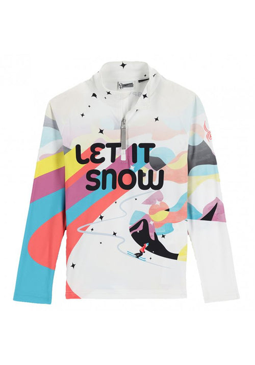 SPYDER GIRLS SURFACE 1/4 ZIP T NECK