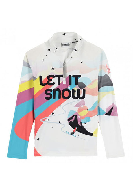 SPYDER GIRLS SURFACE 1/4 ZIP T NECK