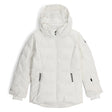 SPYDER JNR ZADIE JACKET - WHITE