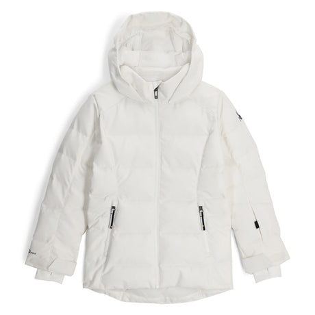 SPYDER JNR ZADIE JACKET - WHITE
