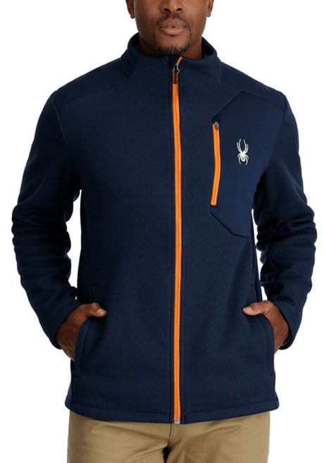 SPYDER MS BANDIT FULL ZIP JACKET - TRUE NAVY