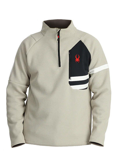 SPYDER MS WENGEN BANDIT 1/2 ZIP TOP - SANDSTORM