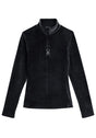 SPYDER SHIMMER BUG VELOUR SKIVVY - BLACK