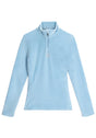 SPYDER SHIMMER BUG VELOUR SKIVVY - BLUE DRIFT