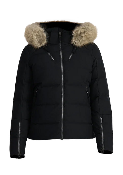 SPYDER WS FALLINE DOWN JACKET FUR - BLACK