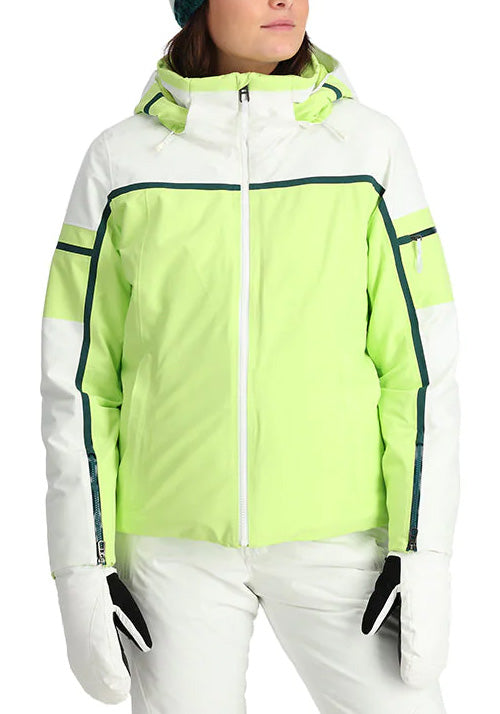SPYDER WS POISE JACKET - LIME ICE