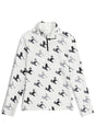 SPYDER WS VIVID 1/2 ZIP TOP - WHITE PRINT
