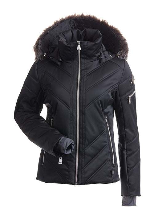 NILS ST ANTON FAUX FUR JACKET-BLACK