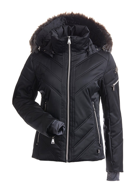 NILS ST ANTON FAUX FUR JACKET-BLACK
