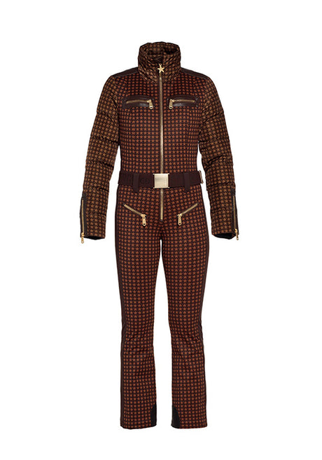 GOLDBERGH STARSTRUCK SKI JUMPSUIT - DARK BROWN