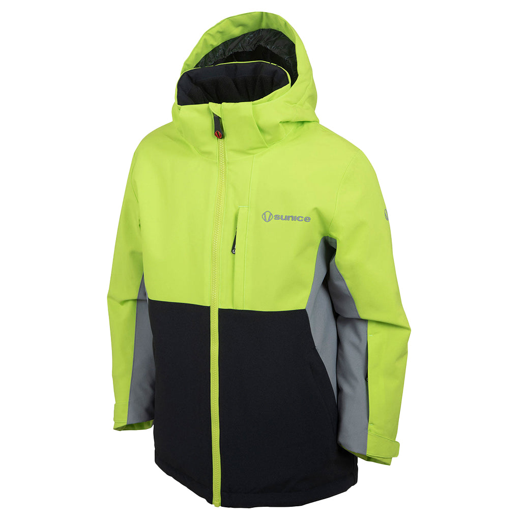 SUNICE JNR THEO JACKET - CHROME GREEN