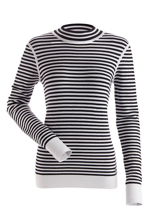 NILS WHISTLER SWEATER - BLACK WHITE