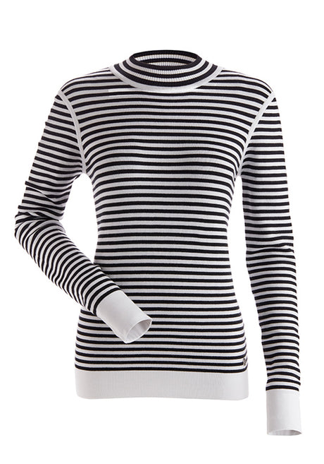 NILS WHISTLER SWEATER - BLACK WHITE