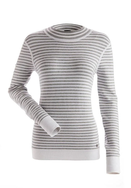 NILS WHISTLER SWEATER - SILVER WHITE