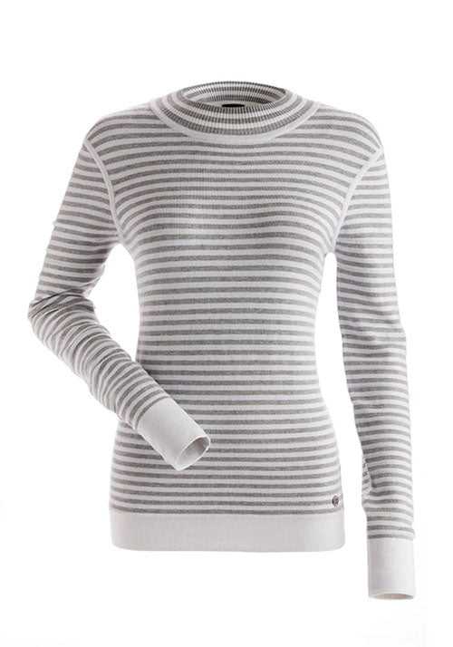 NILS WHISTLER SWEATER - SILVER WHITE