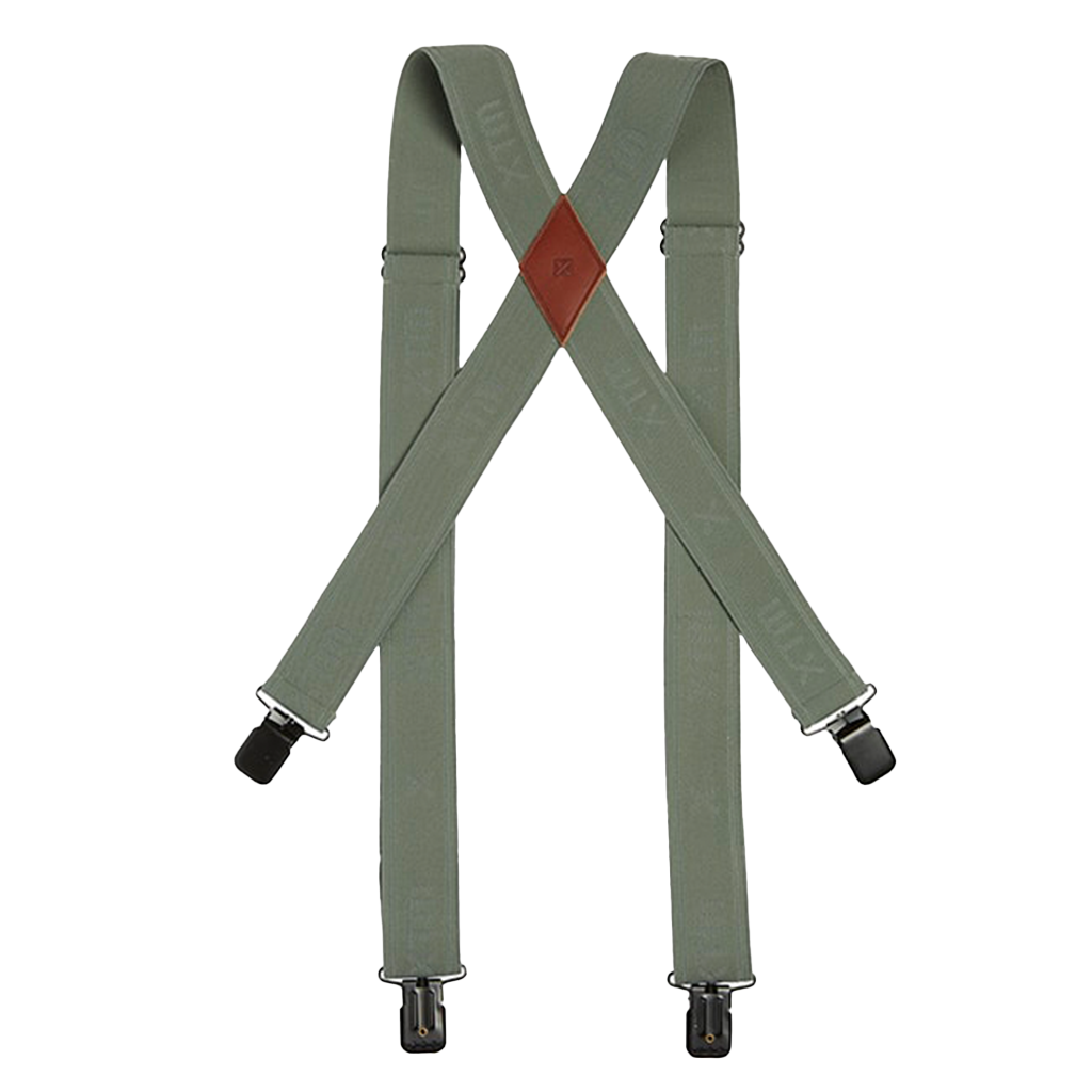 XTM KIDS SUSPENDER BRACES - LEAF GREEN