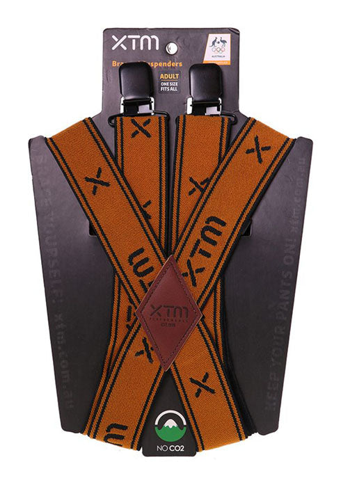 XTM SUSPENDER BRACES ADULT COPPER