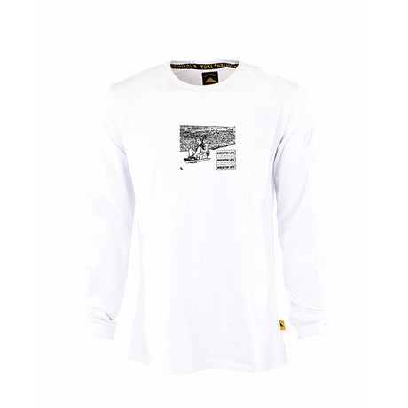 YUKI THREADS RIDES FOR LIFE LS TEE WHITE