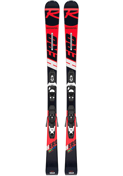 ROSSIGNOL HERO PRO JR MULTI-EVENT SKI w X4 KID BINDING (WHT)