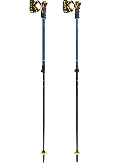 LEKI SPITFIRE VARIO 3D ADJUSTABLE POLE BLUE YELLOW