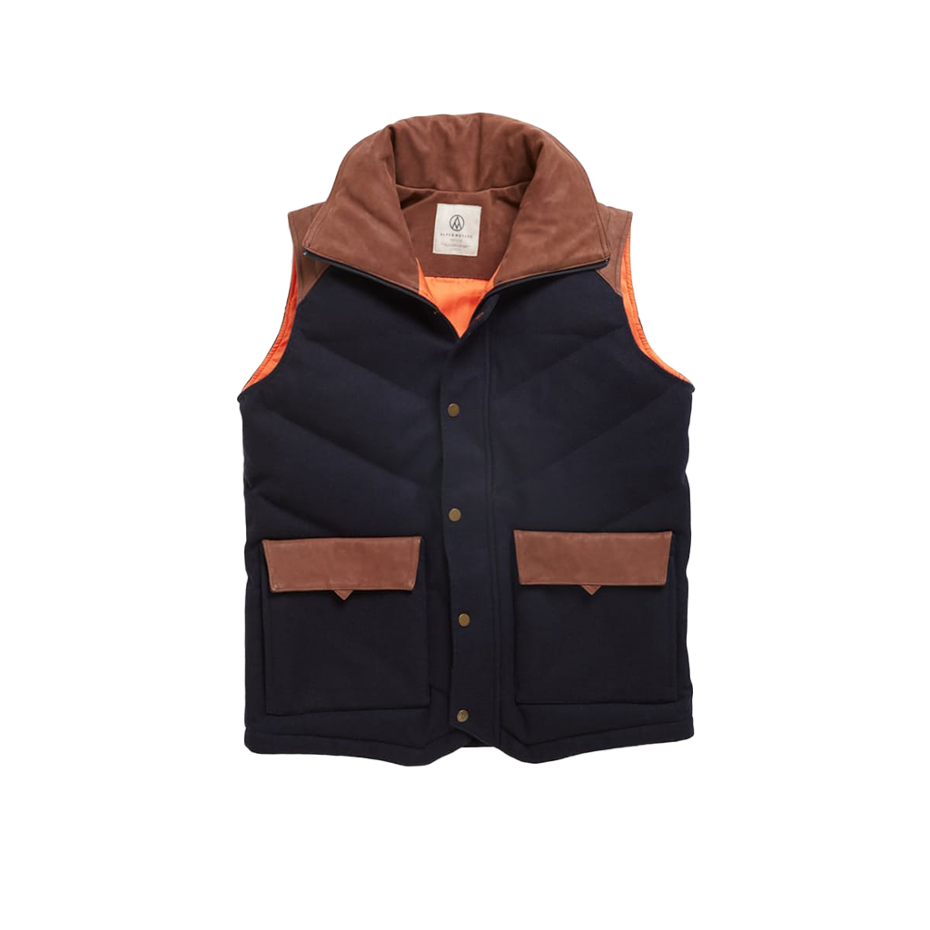 ALPS & METERS MS ALPINE HOODED VEST - NAVY