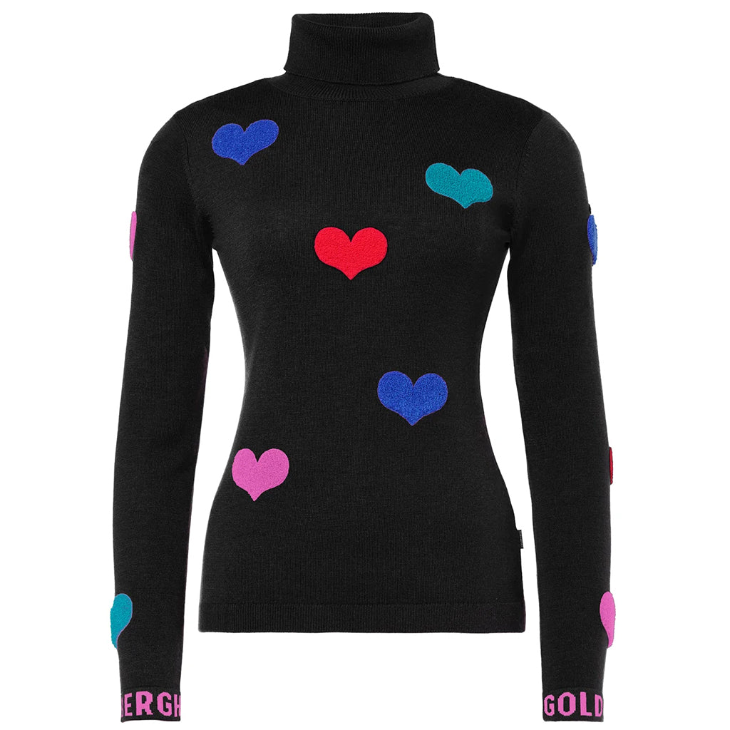 GOLDBERGH BACIO LONG SLEEVE KNIT - BLACK