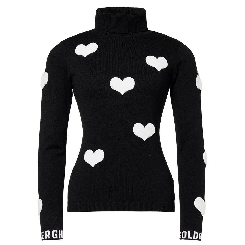 GOLDBERGH BACIO LONG SLEEVE KNIT - BLACK/WHITE