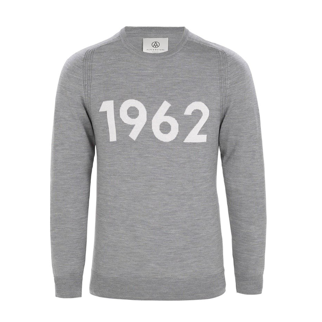 ALPS & METERS MS HIGH WEST KNIT 1962 - GREY HEATHER