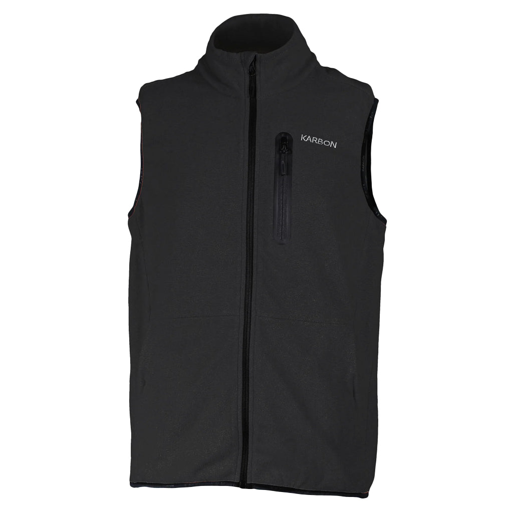 KARBON MS INVICTUS FLEECE VEST - BLACK