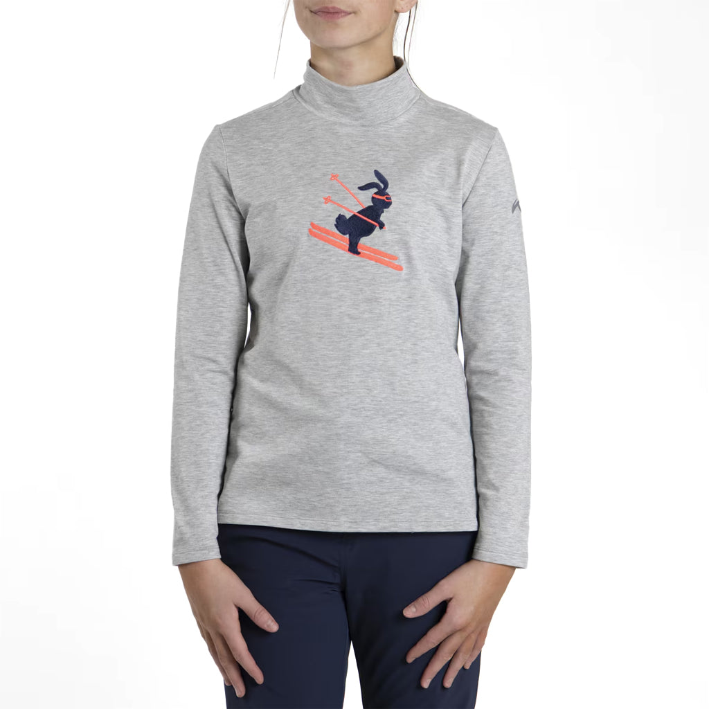KJUS GIRLS SNOW PULLOVER - ALLOY/ATLANTA BLUE