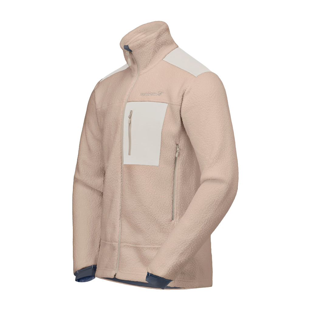 NORRONA MS TROLLVEGGEN WARM3 FLEECE JKT - WINTER TWIG