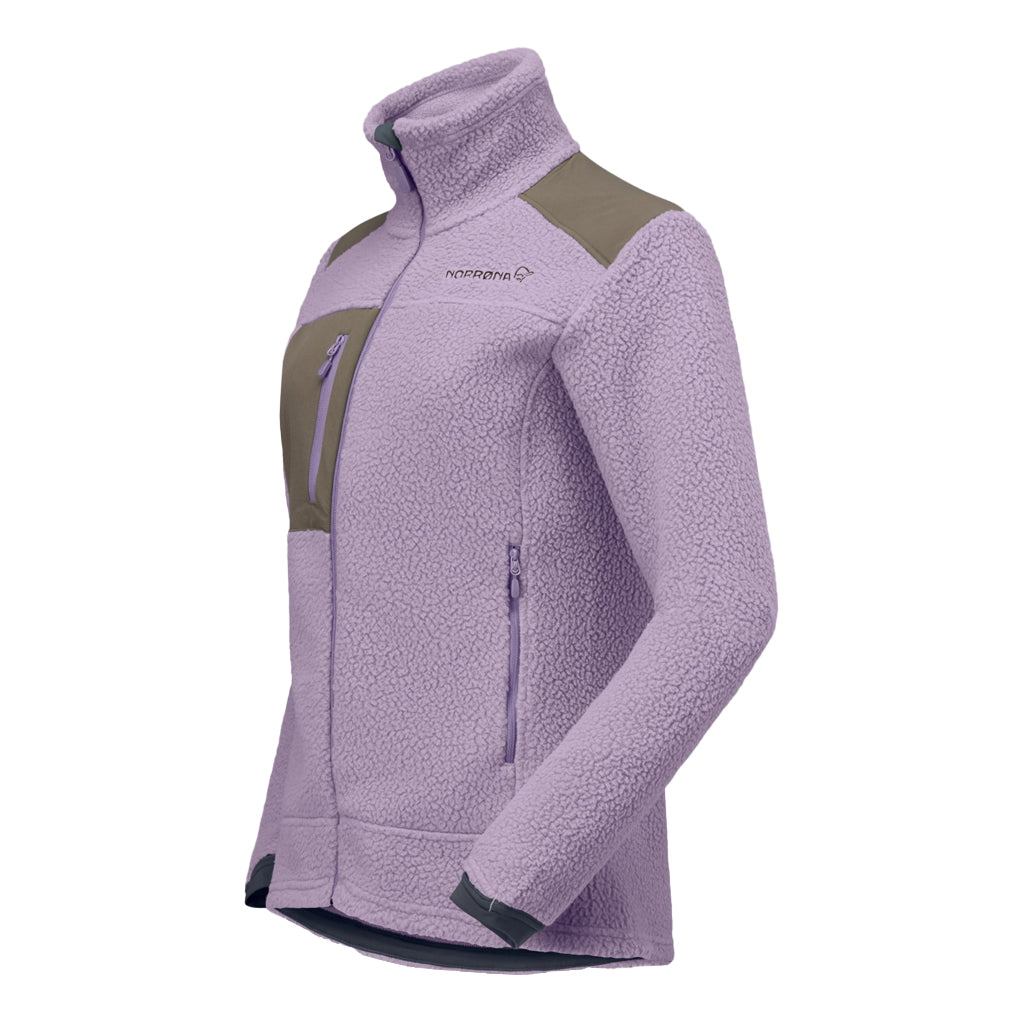 NORRONA WS TROLLVEGGEN WARM3 FLEECE JKT - PURPLE SAGE