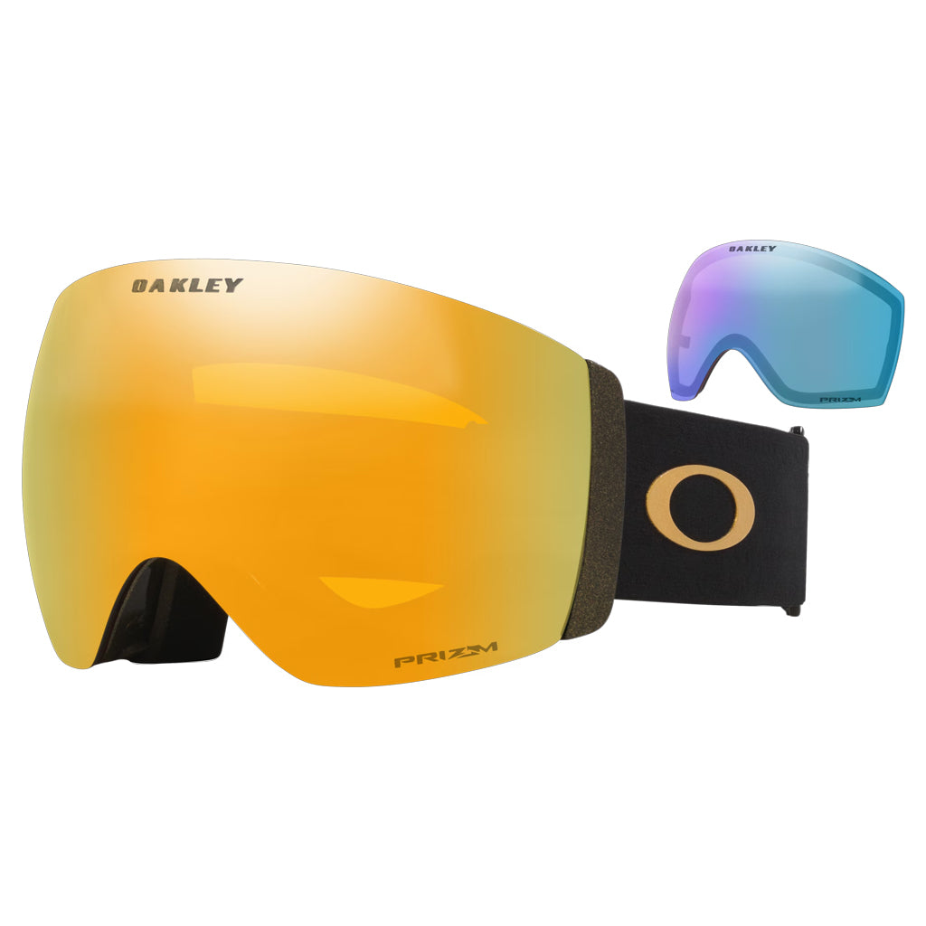 OAKLEY FLIGHT DECK PRO L METALLIC BLK GOLD w PRIZM 24K