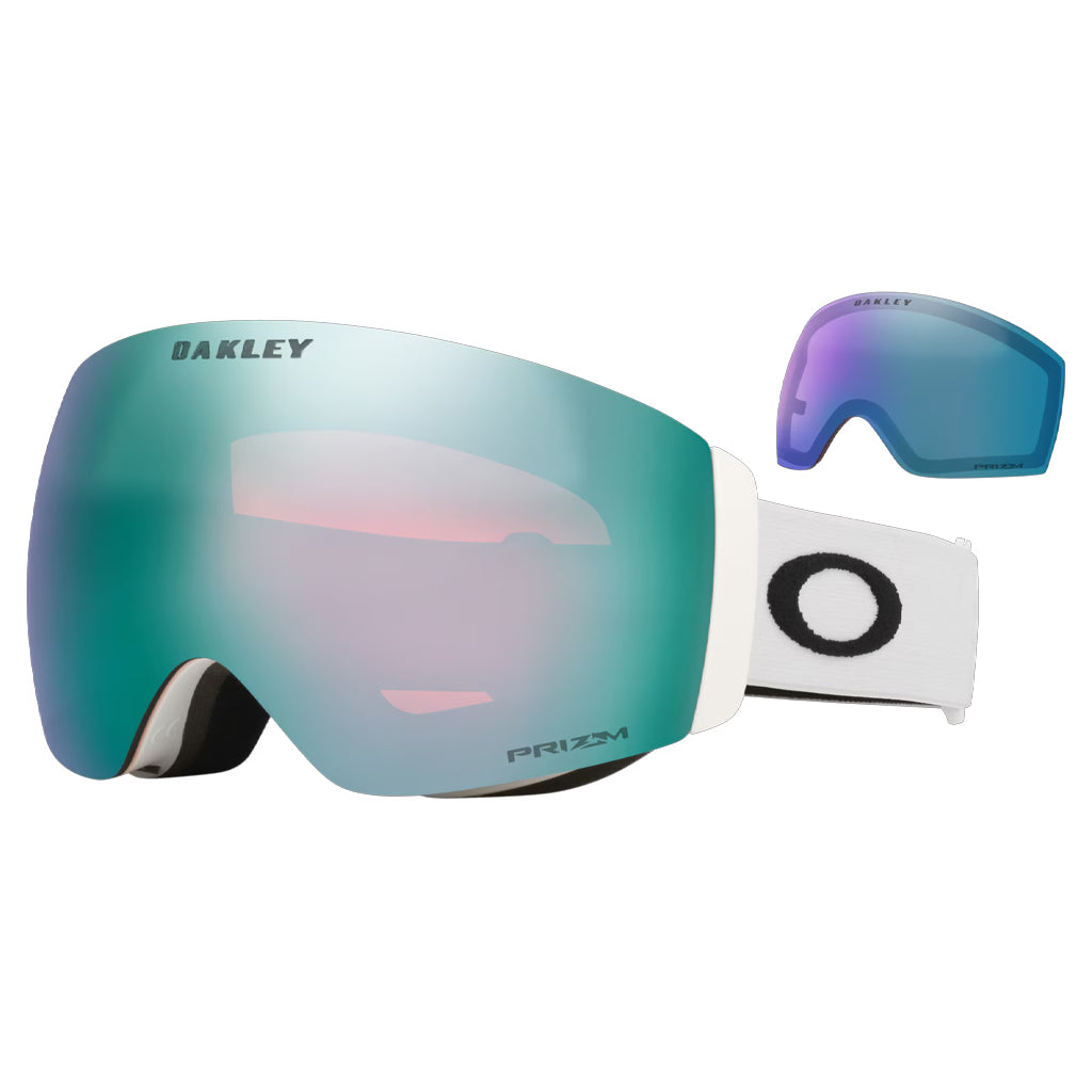 OAKLEY FLIGHT DECK PRO M MATTE WHITE w PRIZM SAPPHIRE
