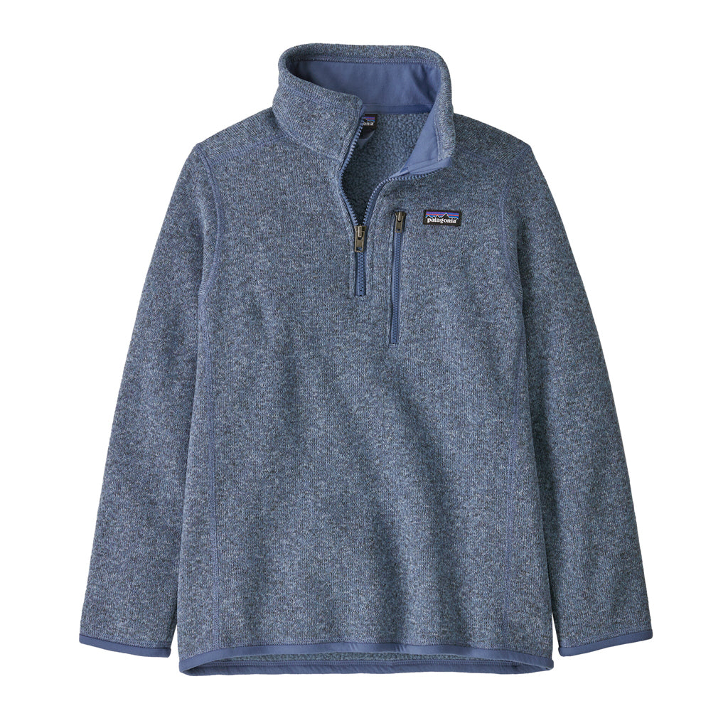 PATAGONIA JNR BETTER SWEATER 1/4 ZIP-BARNACLE BLUE