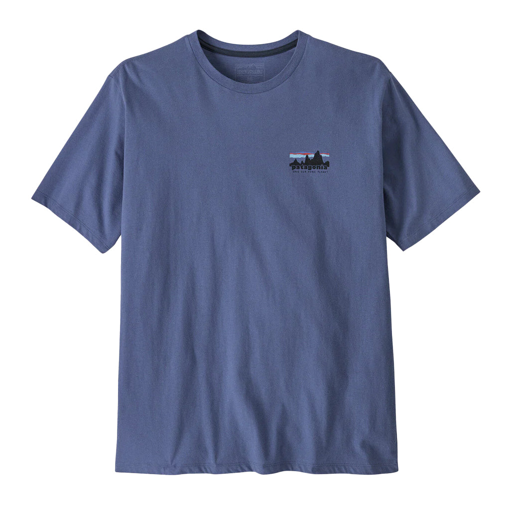 PATAGONIA MS 73 SKYLINE ORGANIC TEE - CURRENT BLUE