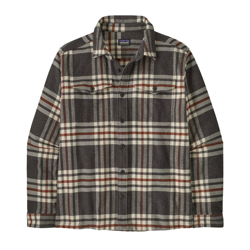 PATAGONIA MS FJORD FLANNEL SHIRT-CATCH INK BLACK
