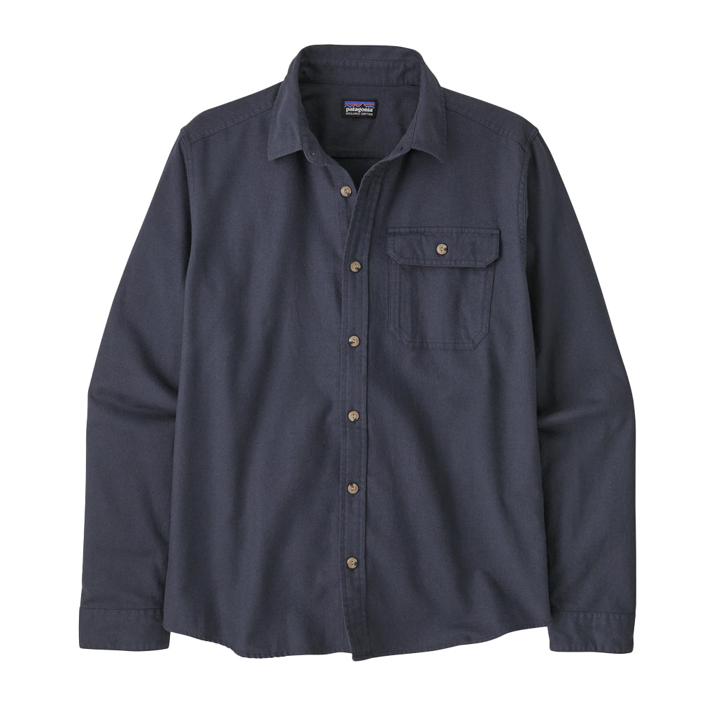 PATAGONIA MS L/S LW FJORD FLANNEL SHIRT - SMOLDER BLUE