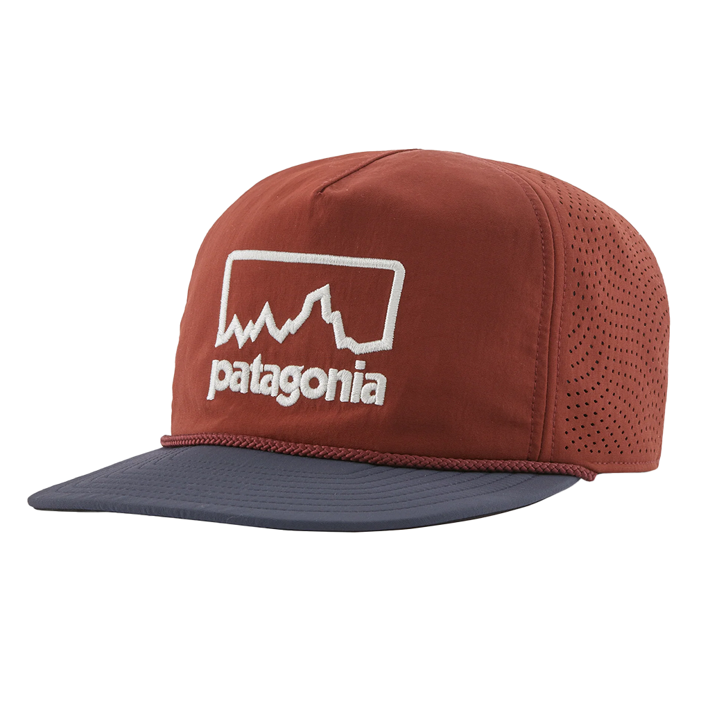 PATAGONIA SNOWFARER CAP OUTLINE LOGO  - FOX RED