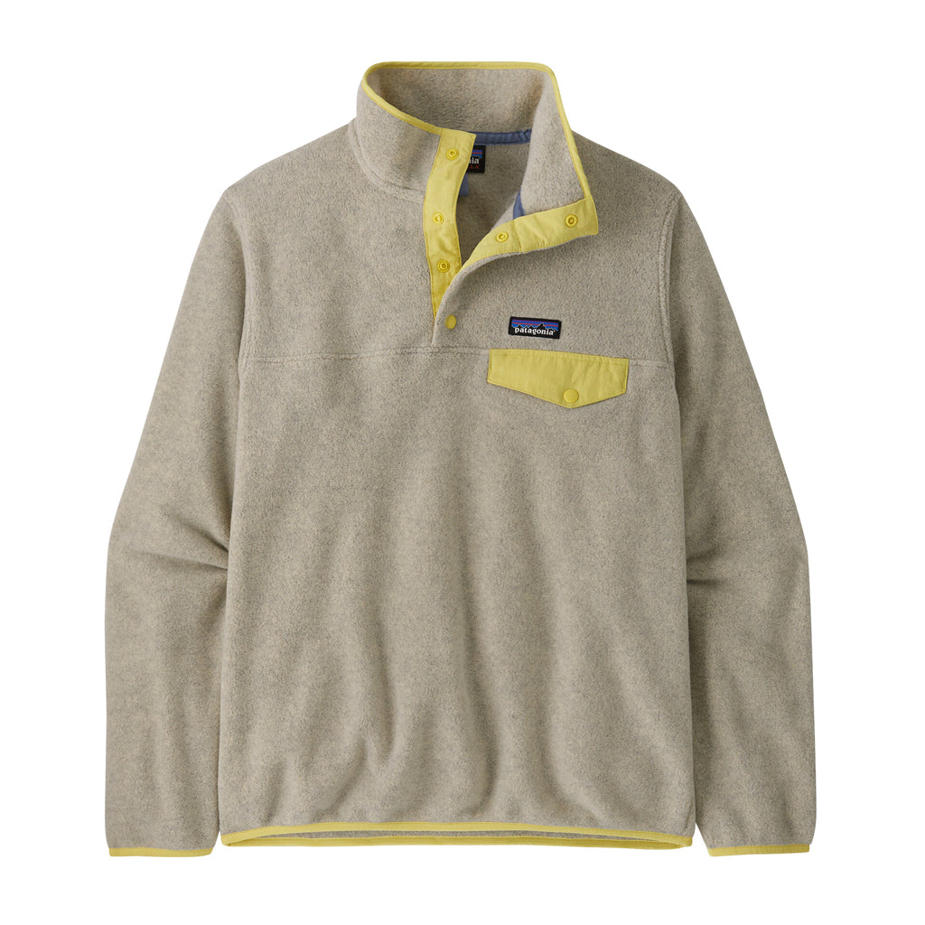 PATAGONIA WS LW SYNCH SNAP-OATMEAL HEATHER/GREEN