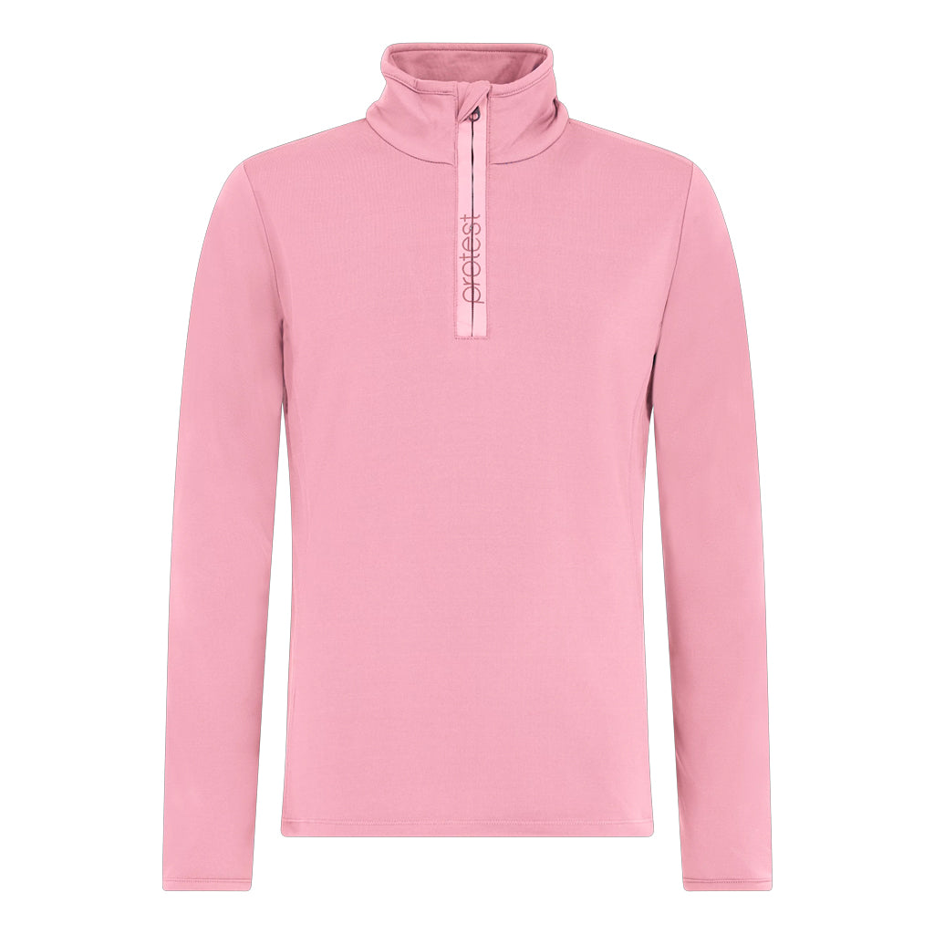 PROTEST JNR REFABRIZOY 1/4 ZIP TOP - VINTAGE PINK