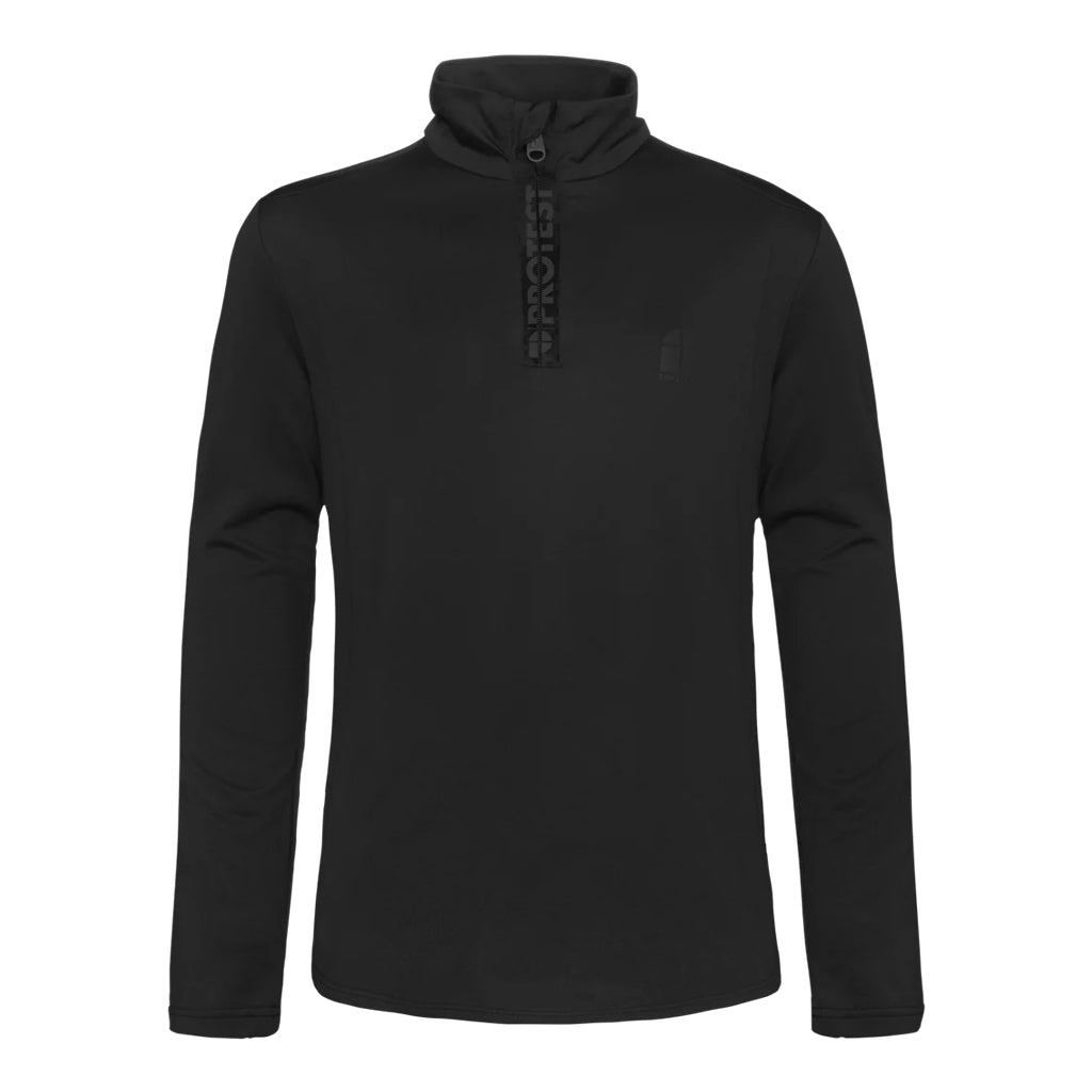 PROTEST JNR REWILLOWY 1/4 ZIP TOP - TRUE BLACK