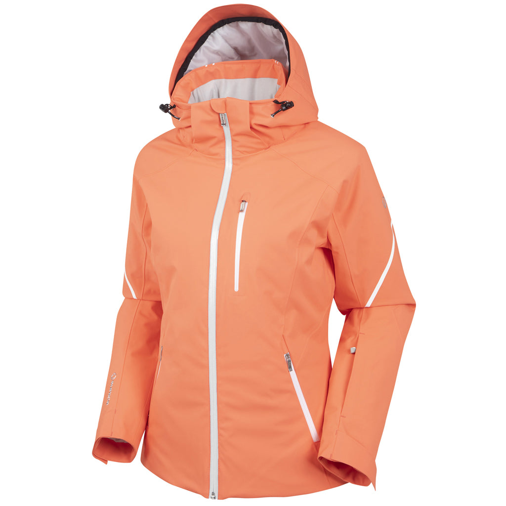 SUNICE WS ELISSA JACKET - LIVING CORAL / WHITE