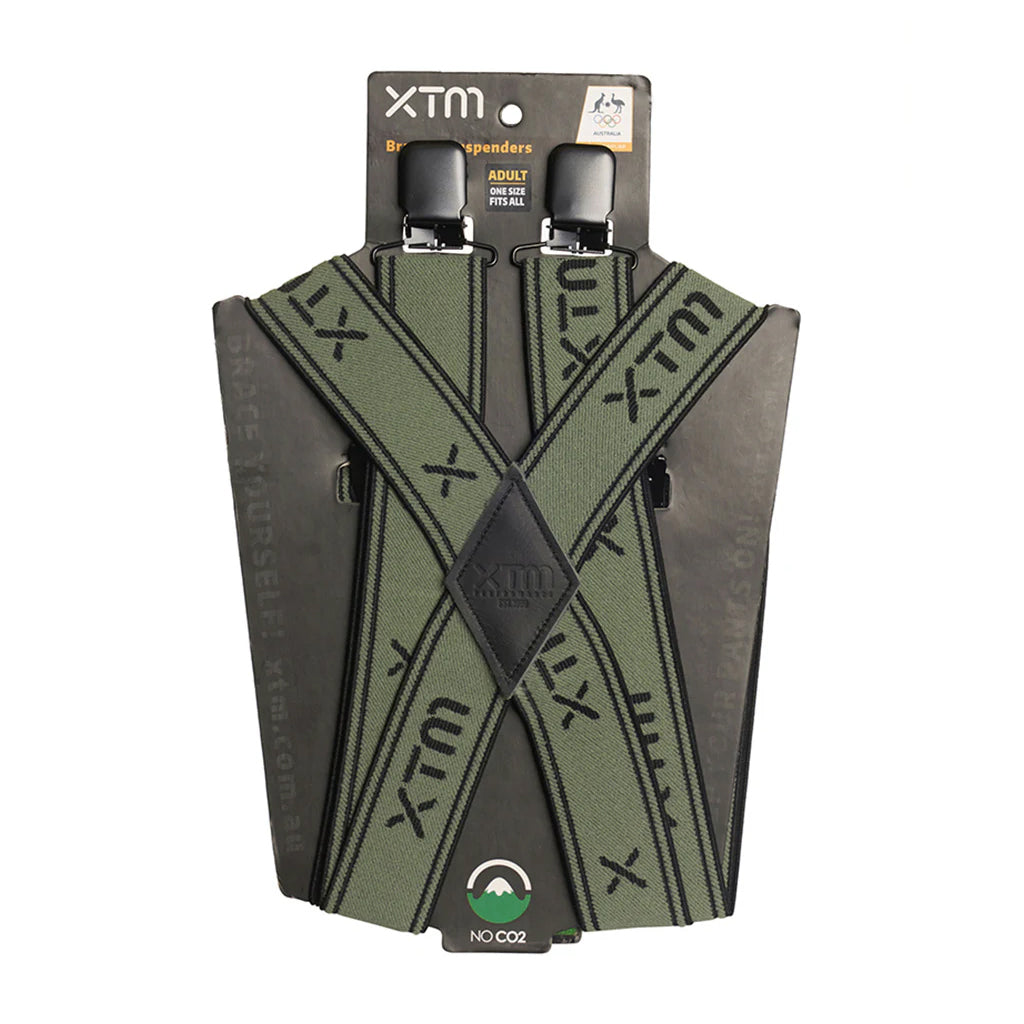 XTM SUSPENDER BRACES ADULT SAGE