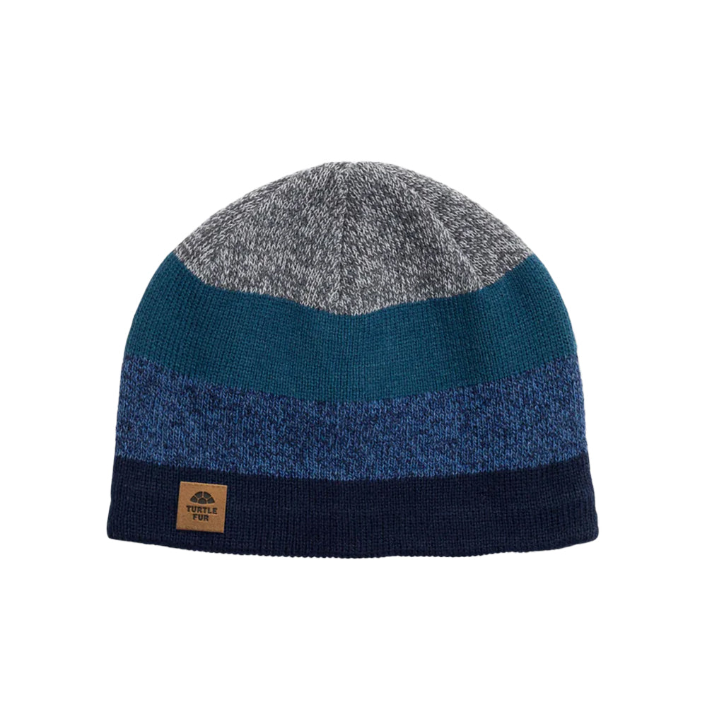TURTLE FUR YOUTH WOOL BEANIE BTV - NAVY