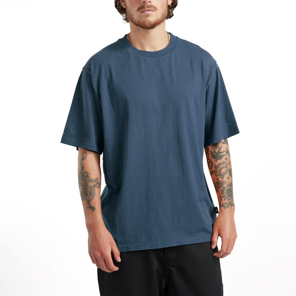 YUKI MS BLANK REG TEE - INDIGO