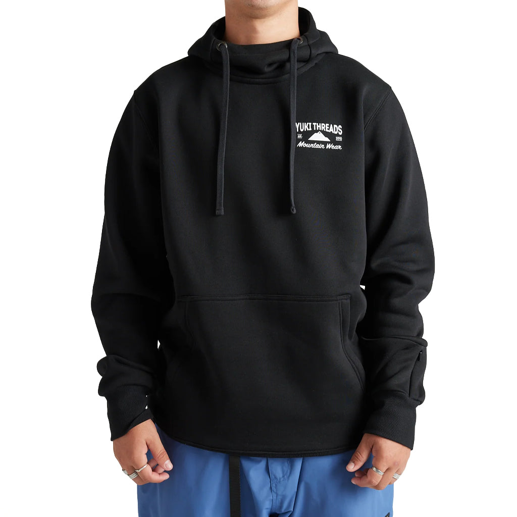 YUKI THREADS LOOP SHRED HOODIE - BLACK