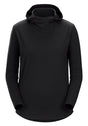 ARCTERYX WS LANA MERINO WOOL HOODY - BLACK