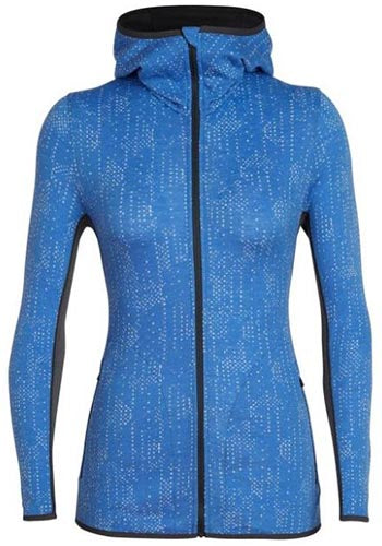 ICEBREAKER WS AWAY L/S ZIP  HOOD